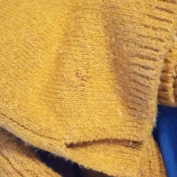 Madewell Yellow Tier Bell Sleeve Pullover Sweater Wool Blend XS - Picture 10 of 11